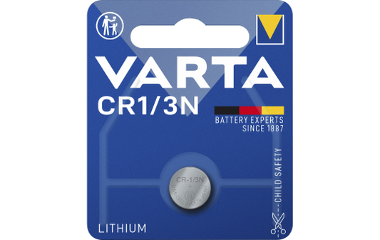 Lithium-Knopfzelle VARTA ''Photo'', CR1/3n, CR11108, 170mAh, 3V, 1er-Blister