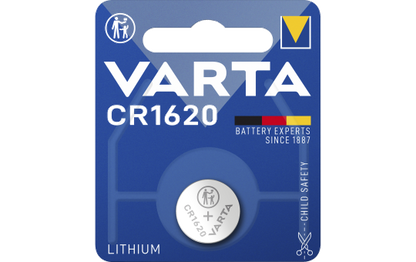 Lithium-Knopfzelle ''Electronics'' VARTA, CR1620, 70mAh, 3V, 1er-Blister