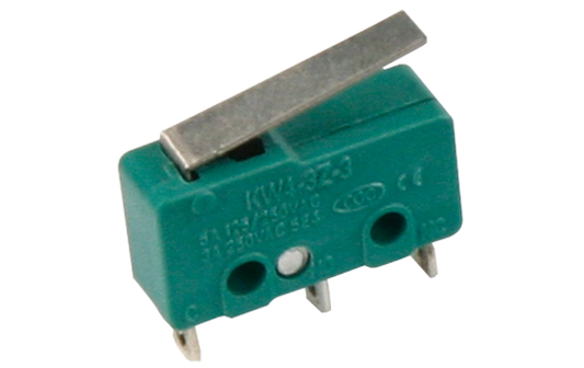 Microschalter McPower, 250V/5A, 3-polig, gefedert, Taster: EIN/EIN