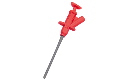 Klemmprüfspitze McPower ''PS 45'', 4mm Buchse, rot