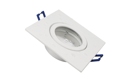 Einbaurahmen McShine ''DL-54'' eckig, Clip-Verschluss, IP44, weiß