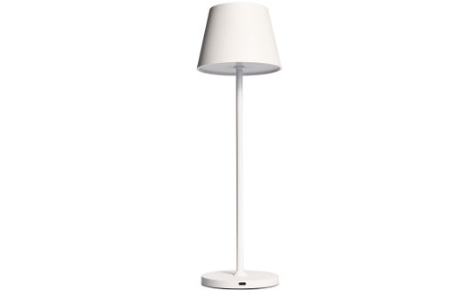 LED-Tischleuchte ROLF KERN „Club“ 38cm, weiß, Akku, dimmbar