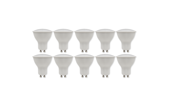 LED-Strahler McShine ''PV-50-10'' GU10, 5W, 400lm, 110°, 3000K,warmweiß, 10er-Pack