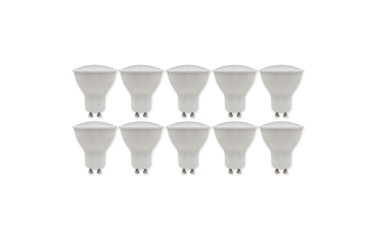LED-Strahler McShine ''PV-50-10'' GU10, 5W, 400lm, 110°, 3000K,warmweiß, 10er-Pack