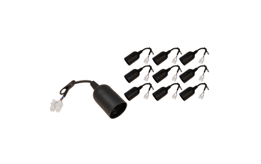 Renovierfassung McShine E27, mit 11cm Kabel und Aufhänger, 10er-Pack