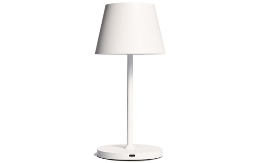 LED-Tischleuchte ROLF KERN „Club Mini“ 25cm, weiß, Akku, dimmbar