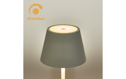 LED-Tischleuchte ROLF KERN „Club Mini“ 25cm, weiß, Akku, dimmbar