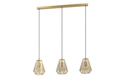 Hängeleuchte EGLO ''Stype'', 3-flammig, E27, Stahl, gold, 96x20x110cm