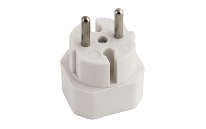 Steckdosenadapter McPower, 2x Euro, weiß