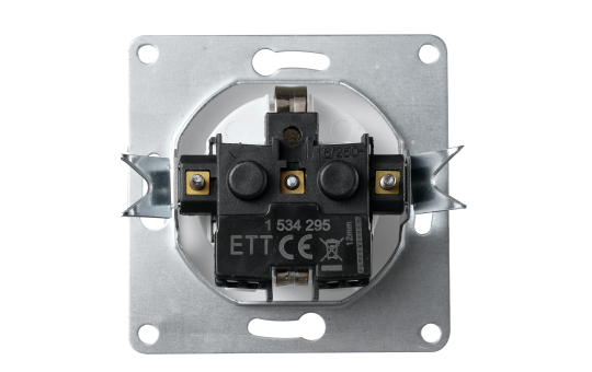 Schutzkontakt-Steckdose McPower ''Cup'' 250V~/16A, UP, Einsteckschutz, weiß