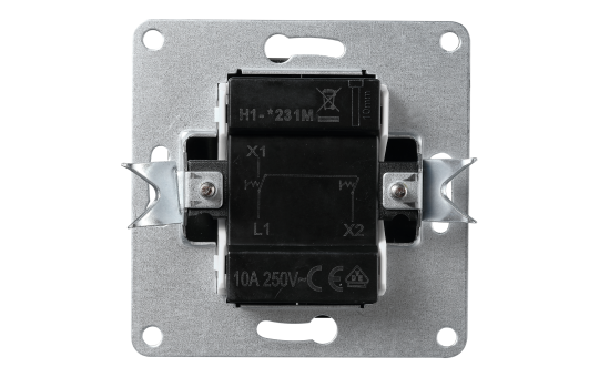 Jalousie-Taster McPower ''Flair'', Hoch und Runter, 250V~/10A, UP, anthrazit