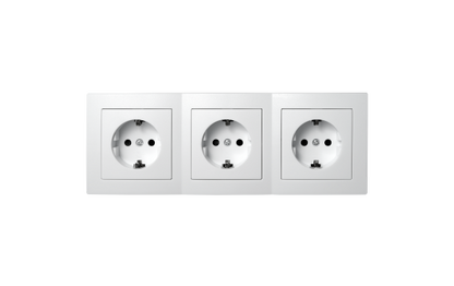 Steckdosen Set McPower Flair ''Beginner 3S Profi'' 4-teilig, weiß, Steckanschluss