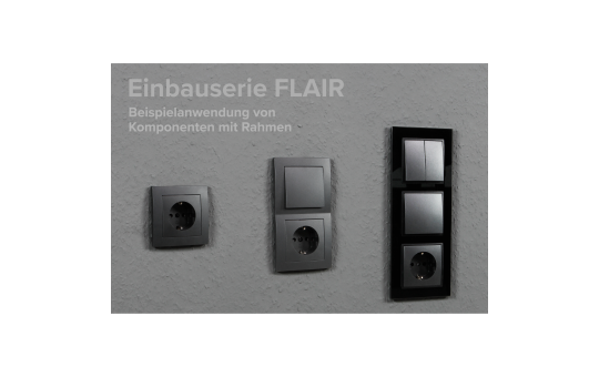 Schalter und Steckdosen Set McPower Flair ''Multimedia'' 18-teilig, anthrazit