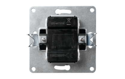 Schalter McPower ''Flair'', 250V~/10A, UP, anthrazit mit Kontroll-Leuchte