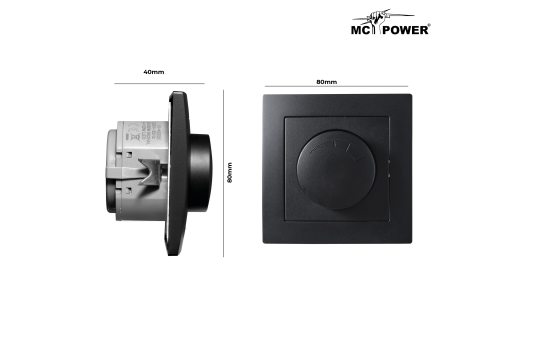LED-Dimmer für elektronische Trafos McPower ''Flair'' 250V/300W, Memory-Funktion