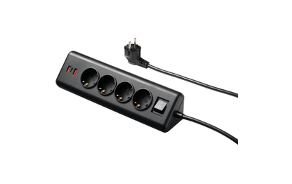 Steckdosenblock McPower, 4x Schutzkontakt, 1x USB-C PD20W, 2x USB-A, 2m Kabel