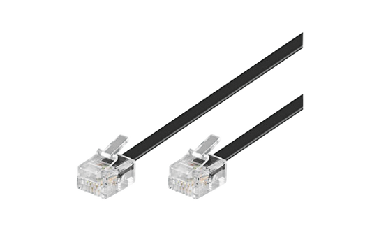 Modular-/ Westernkabel RJ11/RJ14-Stecker > RJ11/RJ14-Stecker, 6P4C, 10m
