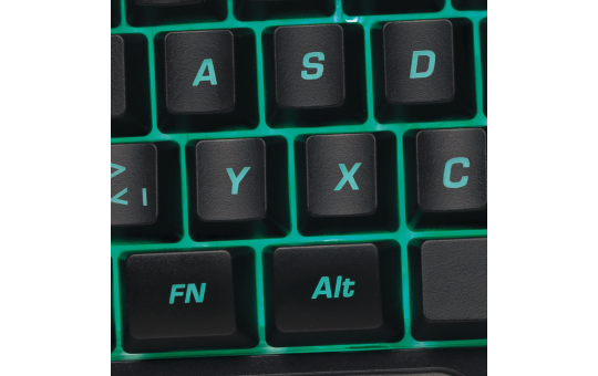 Gaming Tastatur, Einhand Keyboard, schwarz, LED Beleuchtung