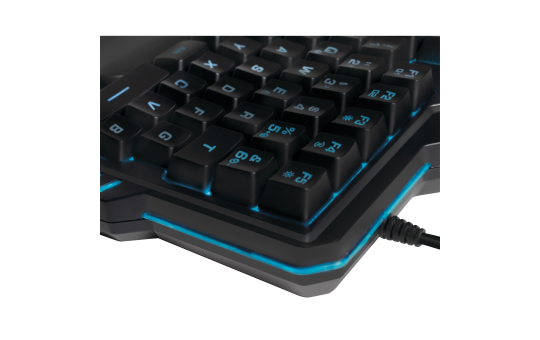 Gaming Tastatur, Einhand Keyboard, schwarz, LED Beleuchtung
