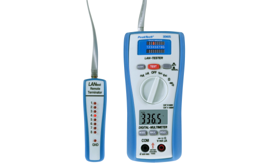 Digitalmultimeter PeakTech ''P3365'', mit LAN- Tester, 2000 Counts, 600V AC/DC, 200mA AC/DC