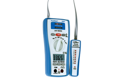 Digitalmultimeter PeakTech ''P3365'', mit LAN- Tester, 2000 Counts, 600V AC/DC, 200mA AC/DC
