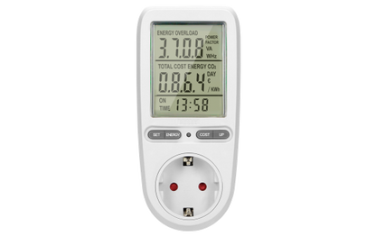 Energiekosten-Messgerät mit LCD-Display, max. 3.680W