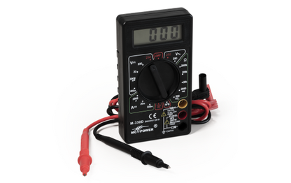 Digitalmultimeter McPower ''M-330D'' schwarz, 3½-stellig, akustischer Durchgangsprüfer