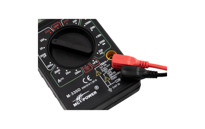 Digitalmultimeter McPower ''M-330D'' schwarz, 3½-stellig, akustischer Durchgangsprüfer