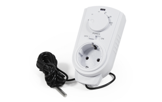 Steckdosen-Thermostat McPower ''TCU-440'' 5-30°C, 3500W, 230V, Kabel + Außenfühler