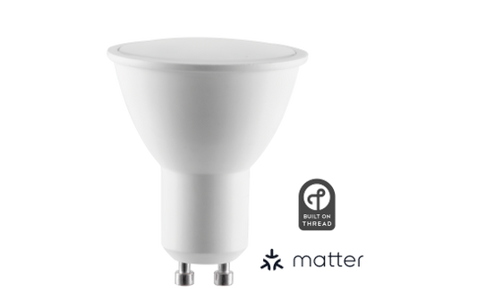 LED-Leuchtmittel ITIUS, GU10, 4,8W, 500 Lumen RGB + CCT, matter über Thread