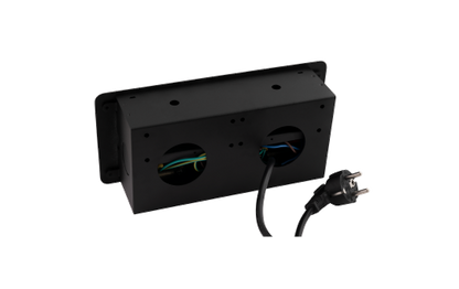 Tisch-Einbausteckdose McPower ''TS-03S'' 3x Steckdose, 1,8m Kabel, 267x120x68mm