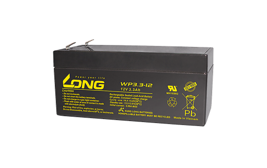 Bleiakku KUNG LONG ''WP3,3-12'', 12V, 3,3Ah, 134x67x59,5mm