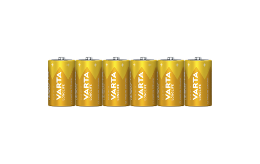 Mono-Batterie VARTA ''Longlife'', Alkaline, Typ D, LR20, 1,5V, 6er Pack