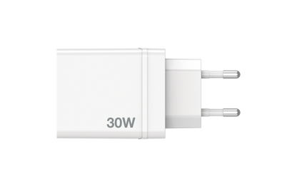 Ladeadapter Verbatim ''CHR-30EU2'', 30W, weiß, 2xUSB-A, 1xUSB-A QC, 1xUSB-C PD