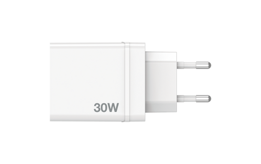 Ladeadapter Verbatim ''CHR-30EU2'', 30W, weiß, 2xUSB-A, 1xUSB-A QC, 1xUSB-C PD