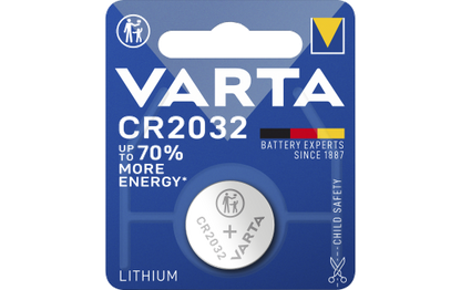 Lithium-Knopfzelle VARTA ''Electronics'' CR 2032, 230mAh, 3V, 1er-Blister