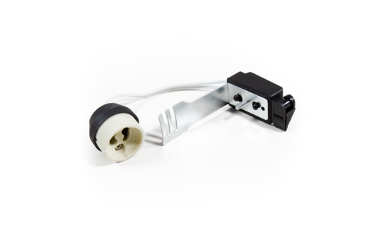 Lampenfassung McShine, GU10, Zugentlastung, 11cm Kabel, max. 230V/50W, Keramik