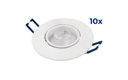 LED-Einbauleuchte McShine ''EL-313'' 4,5W, 450Lumen, 3000K, warmweiß, 10er-Pack
