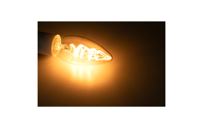 LED Filament Kerzenlampe McShine ''Retro'' E14, 2W, 150lm, warmweiß, goldenes Glas