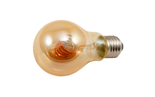 LED Filament Glühlampe McShine ''Retro'' E27, 6W, 490lm, goldenes Glas, dimmbar