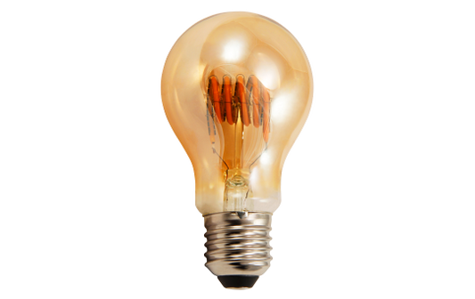 LED Filament Glühlampe McShine ''Retro'' E27, 6W, 490lm, goldenes Glas, dimmbar