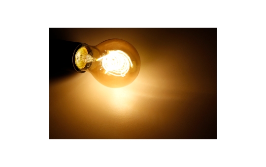 LED Filament Glühlampe McShine ''Retro'' E27, 6W, 490lm, goldenes Glas, dimmbar