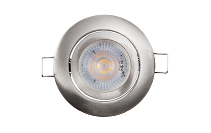 LED-Einbauleuchte McShine ''Eco-50'' 5W, 400lm, 4000K, Edelstahl gebürstet