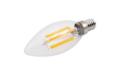 LED Filament Kerzenlampe McShine ''Filed'', E14, 6W, 820 lm, warmweiß, klar