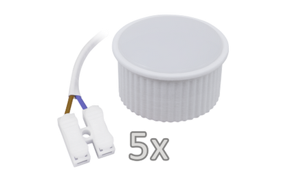 Einbauleuchten-Set McShine, 5xRahmen, 5xLED-Modul, 5W, 440lm, 230V, weiß,