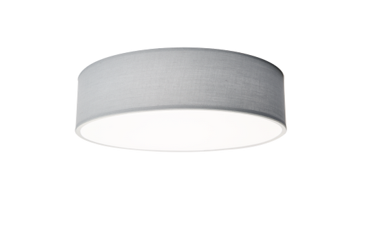 Deckenleuchte EINLICHT ''Fabric'' für 2x E27, Ø38cm, Blaugrau, Stoffschirm