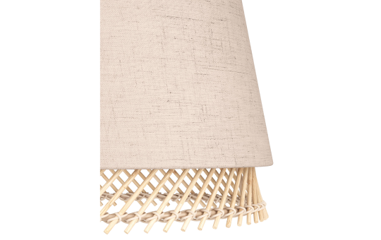 Tischleuchte EGLO ''Tabley'', E27, Stahl, natur/braun, 42,5cm