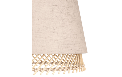 Tischleuchte EGLO ''Tabley'', E27, Stahl, natur/braun, 42,5cm