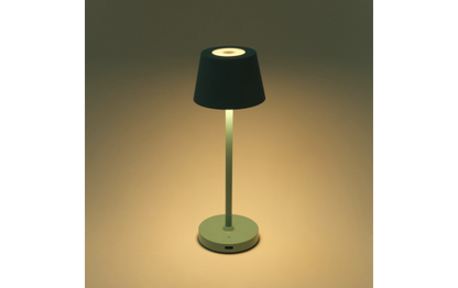 LED-Tischleuchte ROLF KERN „Club Nano“ 21cm, Türkis, Akku, dimmbar