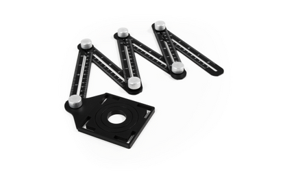 Winkelschablone McPower, mit Lineal, 6 Arme je 12cm, faltbar